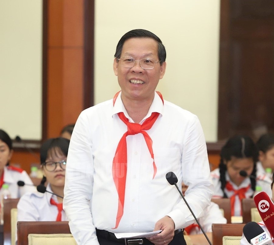 Chủ tịch UBND TPHCM Phan Văn Mãi phát biểu tại chương trình