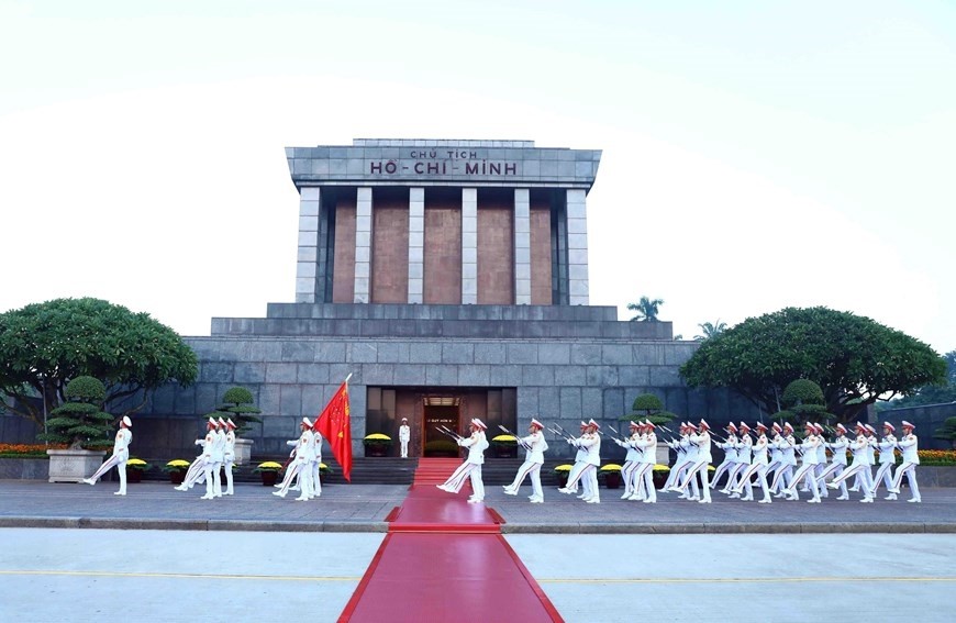 Lễ Thượng cờ trên Quảng trường Ba Đình trong những ngày Thu lịch sử
