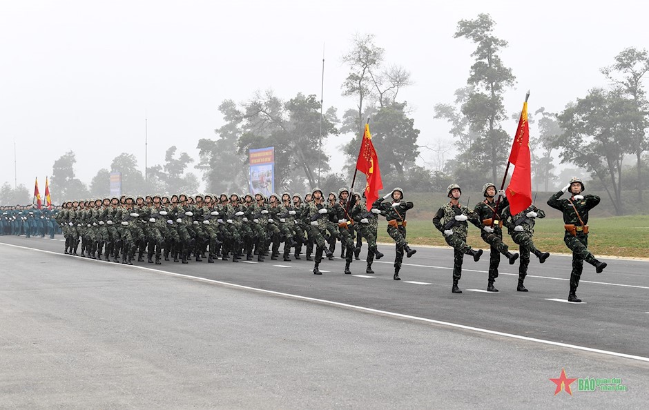 Khối chiến sĩ Đặc công được đánh giá thực hiện tương đối tốt các động tác.