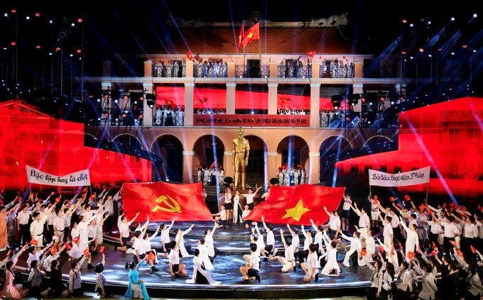 Chương trình nghệ thuật Thời cơ vàng tổ chức tại Bảo tàng Hồ Chí Minh - Chi nhánh TPHCM vào tháng 8/2025 (ẢNH: DŨNG PHƯƠNG)