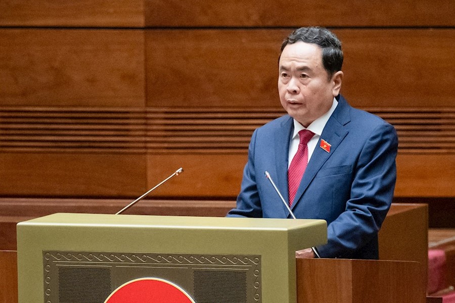 Chủ tịch Quốc hội Trần Thanh Mẫn phát biểu khai mạc phiên chất vấn