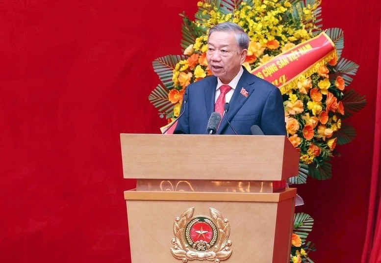 Tổng Bí thư Tô Lâm phát biểu tại đại hội. Ảnh: CHÍNH PHỦ