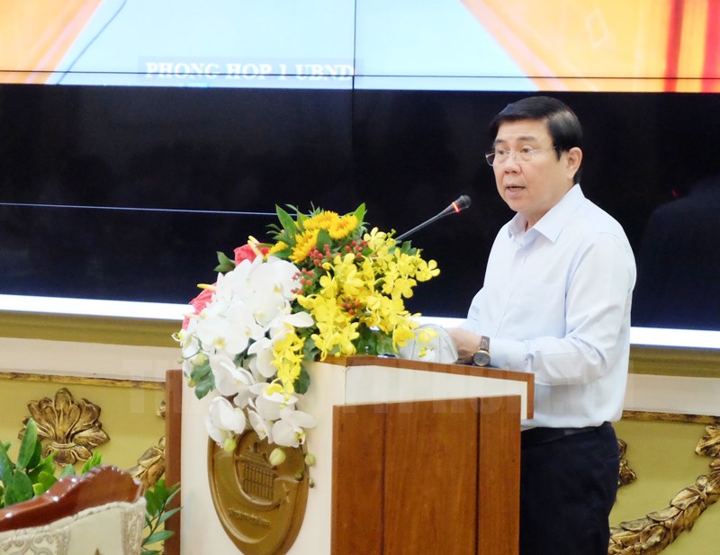 Chủ tịch UBND TPHCM Nguyễn Thành Phong phát biểu khai mạc toạ đàm