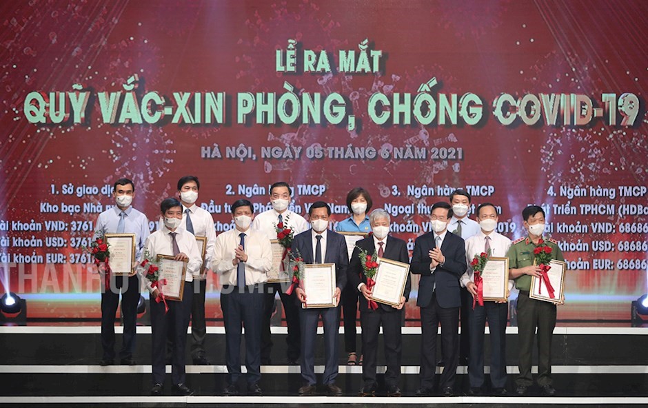 Các đơn vị ủng hộ quỹ