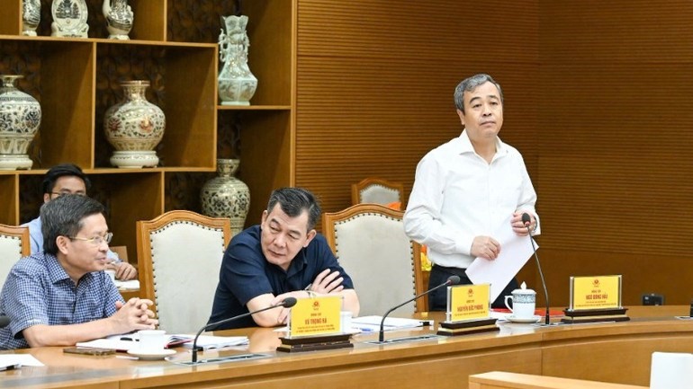 Nhấn vào ảnh để phóng to Thay mặt Ban Chỉ đạo 35 Trung ương, đồng chí Ngô Đông Hải phát biểu ý kiến tại Hội nghị.