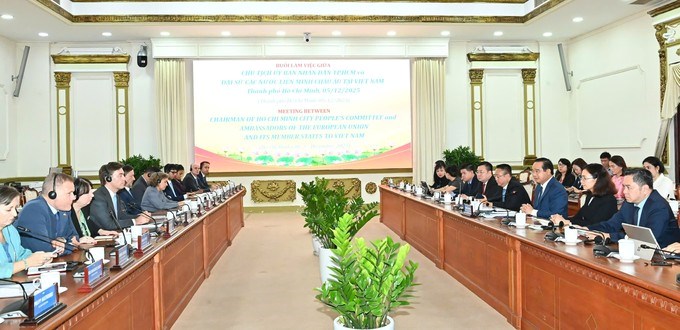 Quang cảnh buổi làm việc. (Ảnh: SGGP)