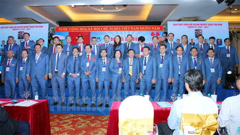 Ban Chấp hành Hội Doanh nghiệp quận Tân Bình nhiệm kỳ 2022 - 2027 ra mắt Đại hội