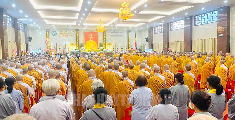 Quang cảnh lễ tưởng niệm lần thứ 60 Bồ tát Thích Quảng Đức vị pháp thiêu thân (1963 - 2023). 