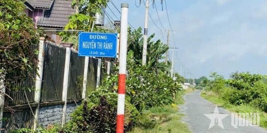  Con phố mang tên mẹ Nguyễn Thị Rành tại quê hương Củ Chi. 