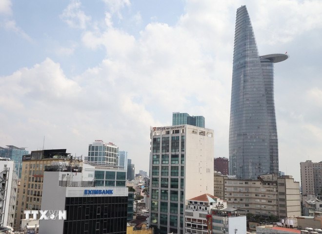 Tháp tài chính Bitexco ở Thành phố Hồ Chí Minh. (Ảnh: TTXVN)