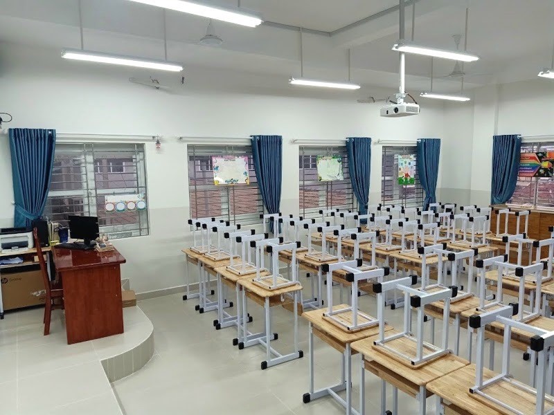 Một lớp học của Trường Tiểu học Nguyễn Sơn Hà (Phường 3)