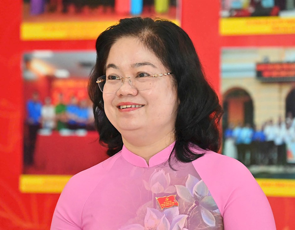 Đồng chí Nguyễn Thị Mỹ Hằng giữ nhiệm vụ Phó Trưởng ban Thường trực Ban Chỉ đạo. Ảnh: SGGP