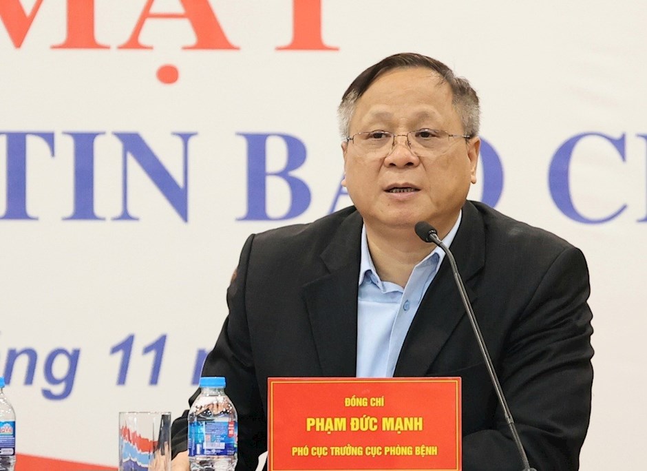 Ông Phạm Đức Mạnh - Phó Cục trưởng Cục Phòng bệnh (Bộ Y tế). (Ảnh: Vietnam+)
