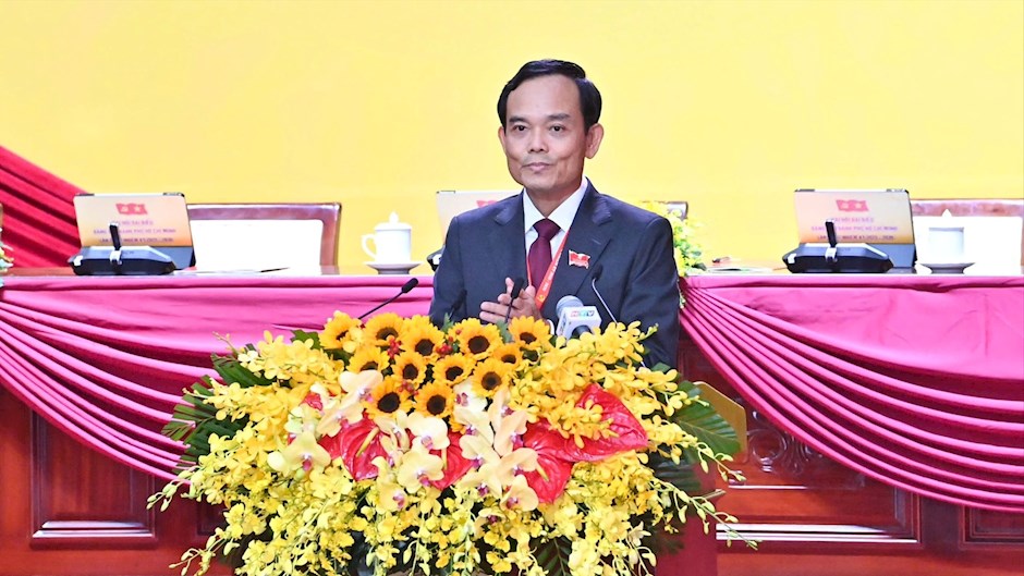 Bí thư Thành ủy TPHCM Trần Lưu Quang phát biểu tại phiên trù bị