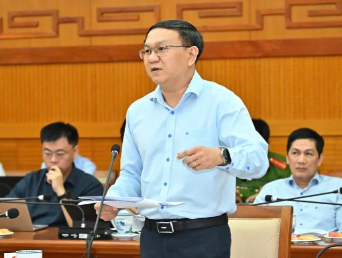 Giám đốc Sở KH-CN TPHCM Lâm Đình Thắng phát biểu tại hội nghị. (Ảnh: SGGP)