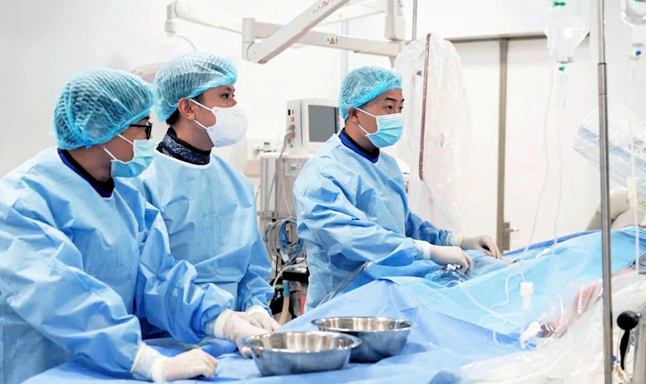 Một ca can thiệp tim mạch tại Bệnh viện Đa khoa Thủ Đức