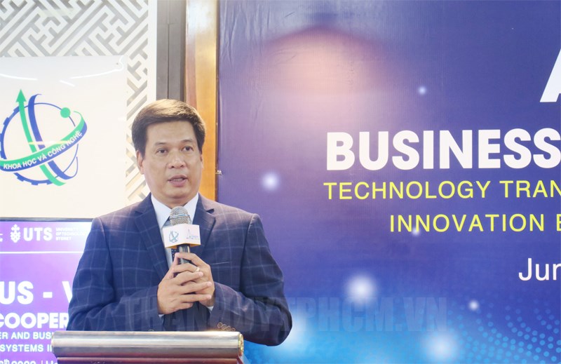 Ông Huỳnh Kim Tước, CEO Saigon Innovation Hub phát biểu tại diễn đàn