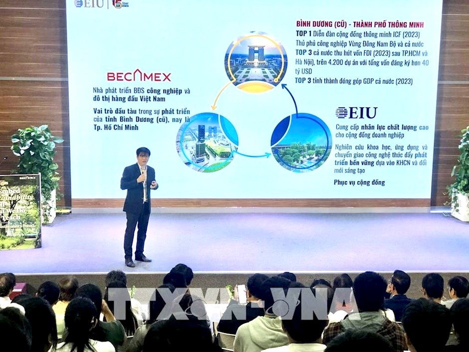 Quang cảnh tọa đàm đàm kết nối R&D trong khuôn khổ chương trình. Ảnh: TTXVN