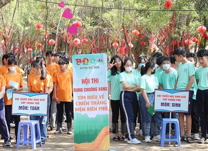 Các em học sinh được tham gia rất nhiều hoạt động do Phòng Giáo dục và Đào tạo huyện Hóc Môn tổ chức