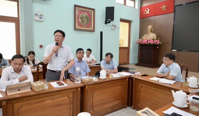 Phó Giám đốc Sở VH-TT TPHCM Nguyễn Ngọc Hồi phát biểu. (Ảnh: SGGP)