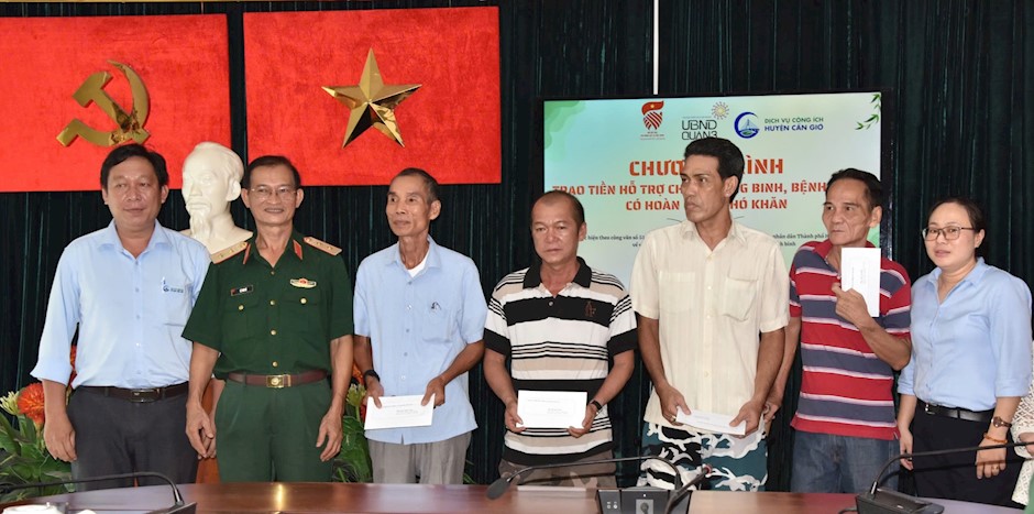 5 thương, bệnh binh nhận hỗ trợ kinh phí tại quận 3