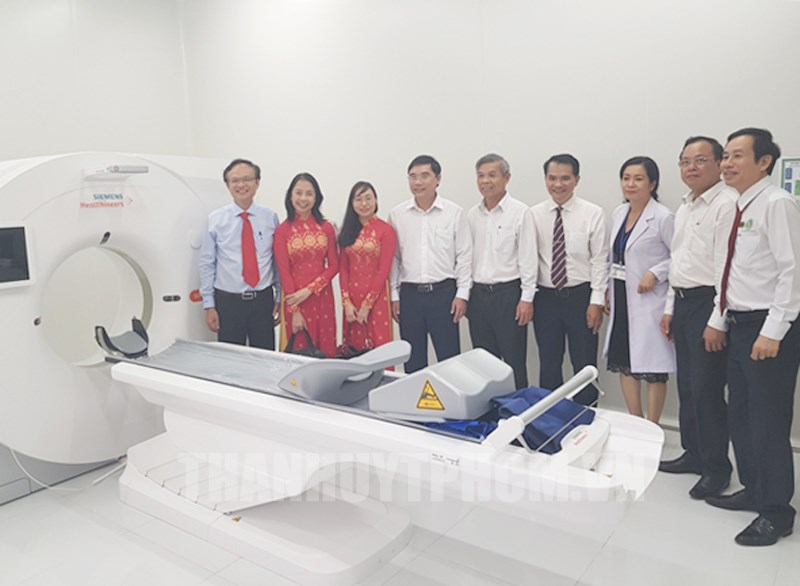 Bệnh viện Lê Văn Việt trang bị máy CT - Scan thế hệ mới. Ảnh chụp trước khi có dịch bệnh Covid-19.