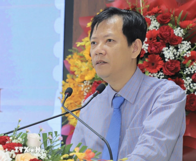 Ông Lê Quốc Cường, Giám đốc Sở Thông tin và Truyền thông An Giang. (Ảnh: TTXVN phát)