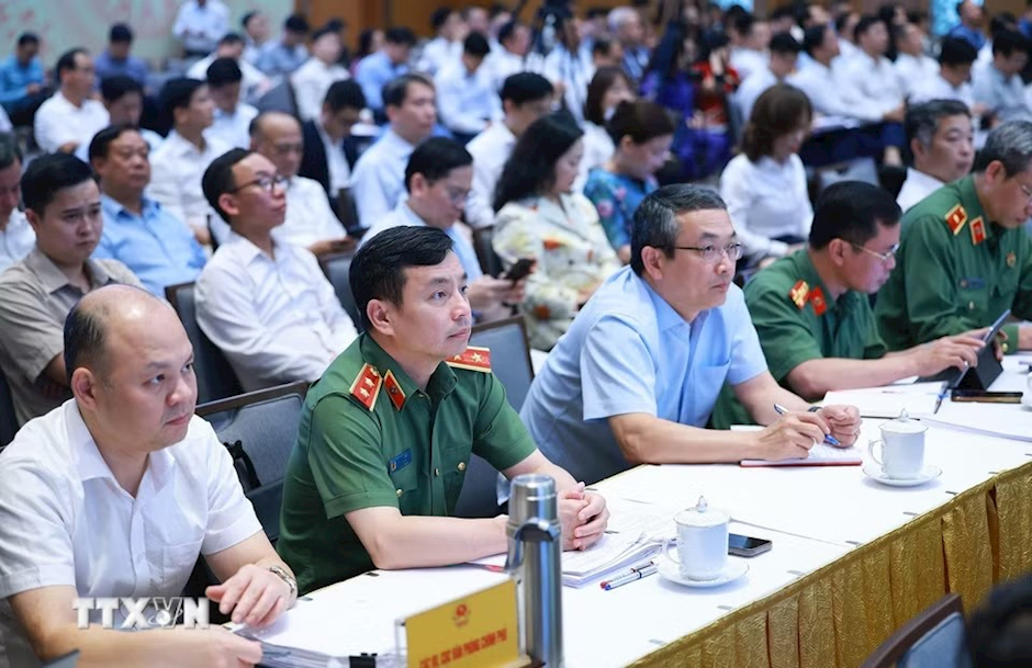 Các đại biểu tham dự Phiên họp chuyên đề về thúc đẩy phát triển khoa học, công nghệ, đổi mới sáng tạo. (Ảnh: Dương Giang/TTXVN)