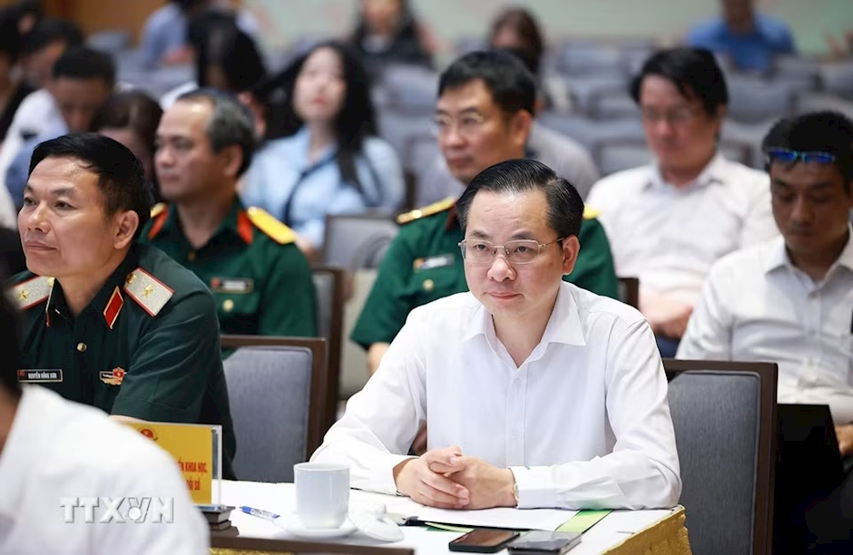 Các đại biểu tham dự Phiên họp chuyên đề về thúc đẩy phát triển khoa học, công nghệ, đổi mới sáng tạo. (Ảnh: Dương Giang/TTXVN)