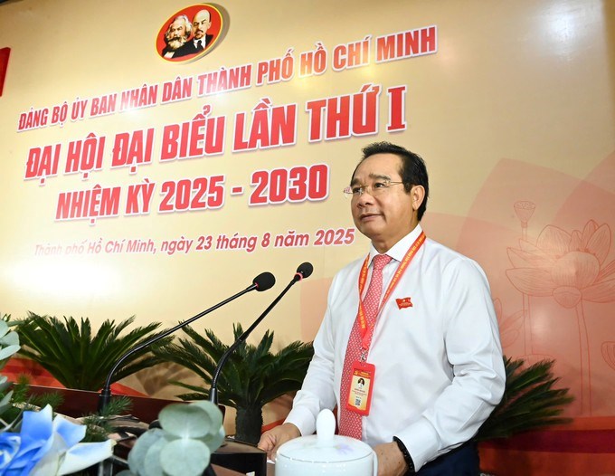 Đồng chí Nguyễn Văn Được phát biểu khai mạc (Ảnh SGGP)