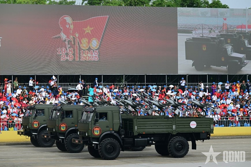 Các loại vũ khí, khí tài quân sự hiện đại tham gia diễu binh, diễu hành tại Lễ kỷ niệm 80 năm Cách mạng Tháng Tám thành công và Quốc khánh 2/9, năm 2025. (Ảnh: QDND.vn)