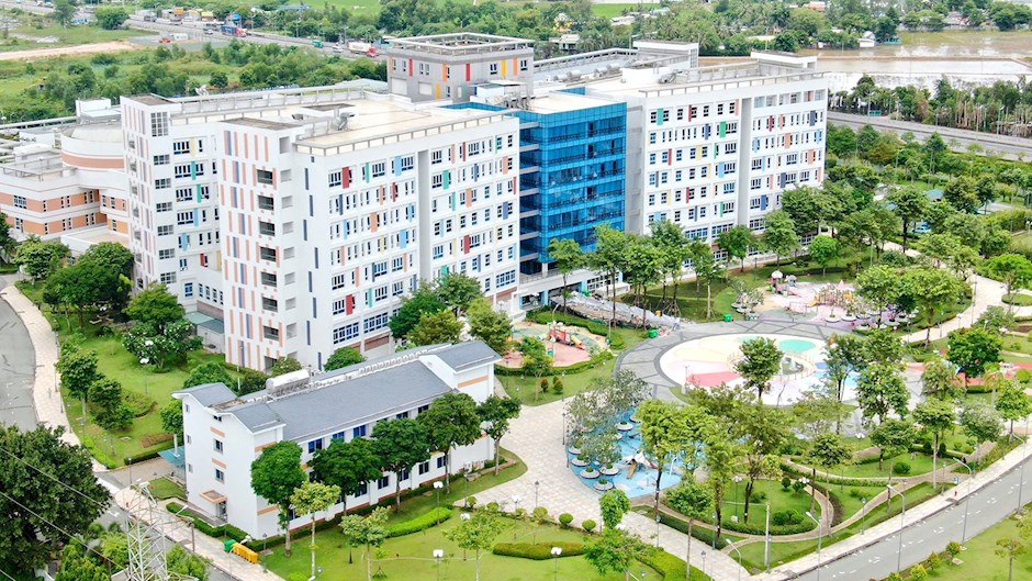 Không gian Bệnh viện Nhi đồng TPHCM xanh - sạch - hiện đại, đạt chuẩn quốc tế
