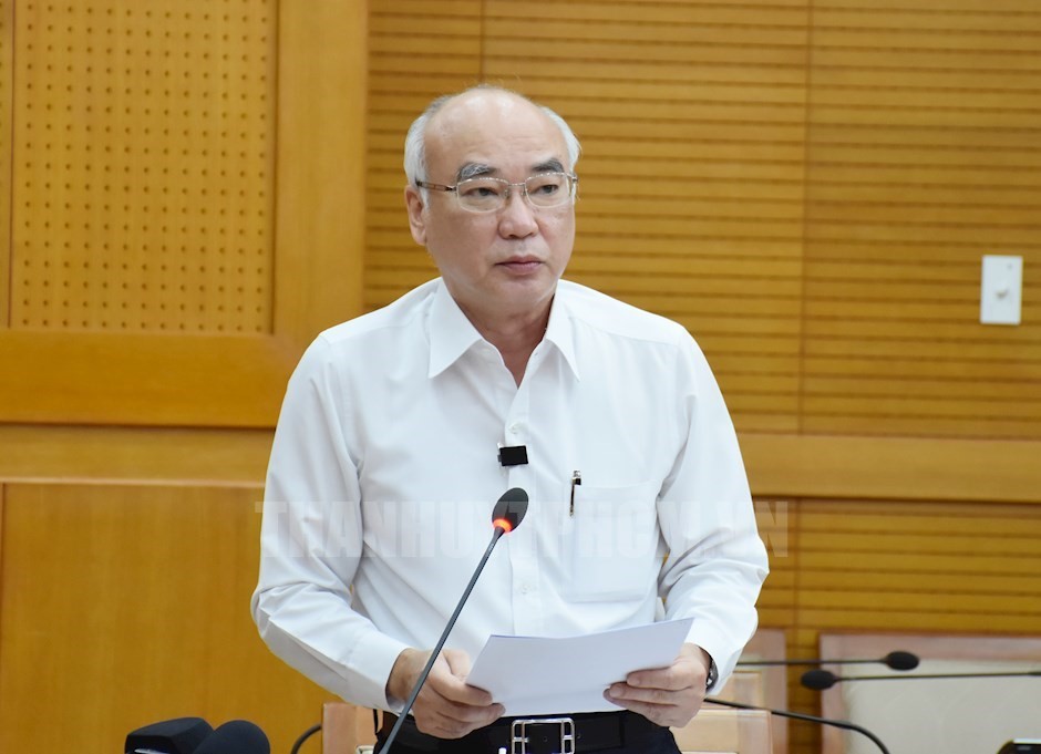 Trưởng Ban Tuyên giáo Thành ủy TPHCM Phan Nguyễn Như Khuê phát biểu tại Hội thảo (ảnh: Nguyễn Nam)