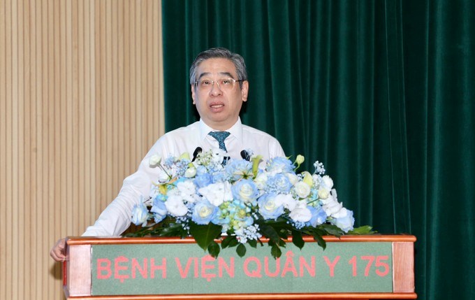 Đồng chí Nguyễn Phước Lộc, Phó Bí thư Thành ủy TPHCM phát biểu chỉ đạo tại hội nghị. (Ảnh: SGGP)