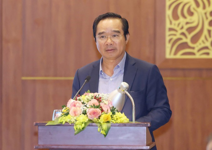 Đồng chí Nguyễn Văn Được, Chủ tịch UBND TPHCM phát biểu đề dẫn hội thảo. (Ảnh: SGGP)