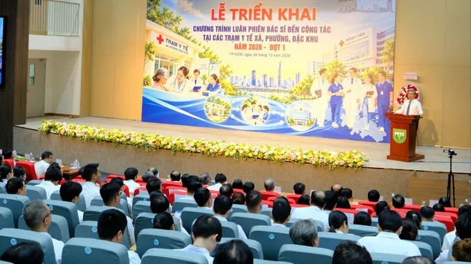 Đồng chí Nguyễn Phước Lộc, Phó Bí thư Thành ủy TPHCM phát biểu chỉ đạo tại chương trình