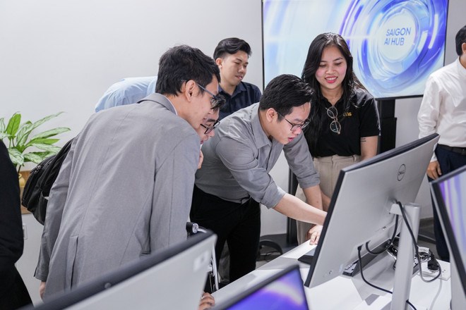 Không gian Saigon AI Hub. (Ảnh: VNG)