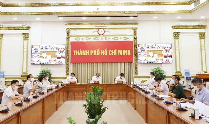 Các đại biểu tham dự tại điểm cầu TPHCM.