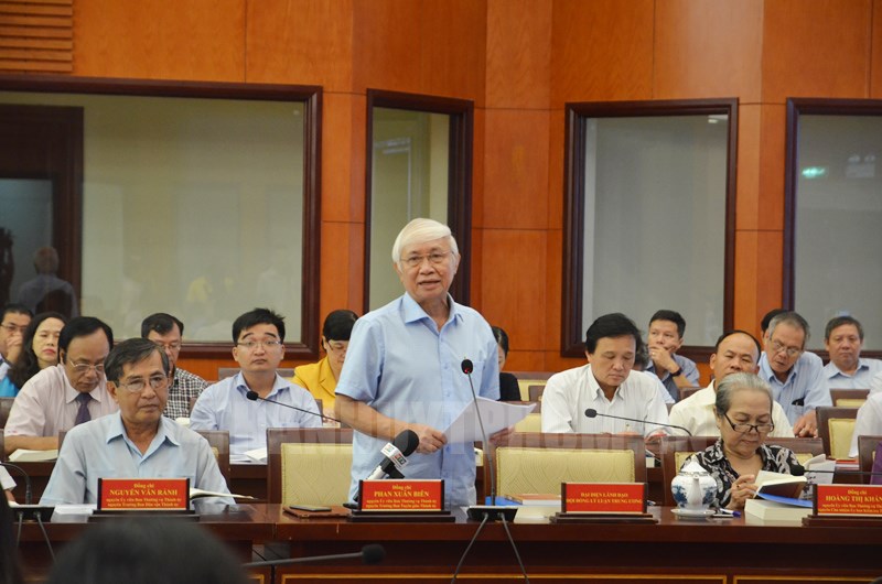 PGS-TS Phan Xuân Biên phát biểu tại Hội thảo. (Ảnh: H. Thảo)
