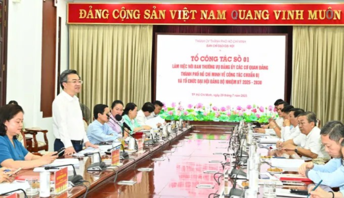 Đồng chí Nguyễn Thanh Nghị kết luận buổi làm việc. (Ảnh: SGGP)
