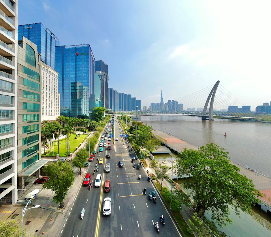 Đường T&ocirc;n Đức Thắng, phường S&agrave;i G&ograve;n, TPHCM. Ảnh: HO&Agrave;NG H&Ugrave;NG