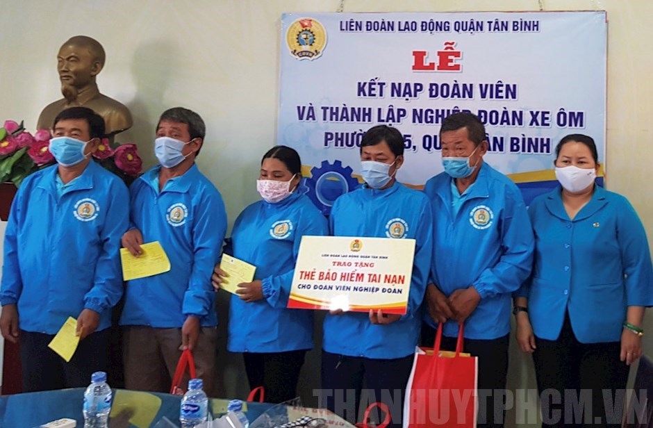 Ra mắt Nghiệp đoàn xe ôm Phường 15, quận Tân Bình