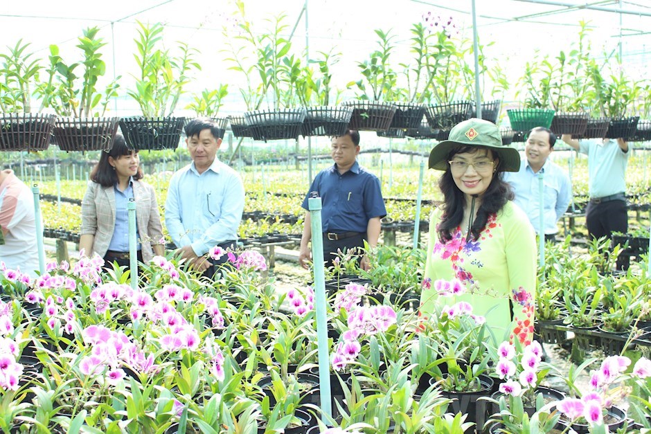 Lãnh đạo huyện Bình Chánh tham quan các mô hình sản xuất nông ...