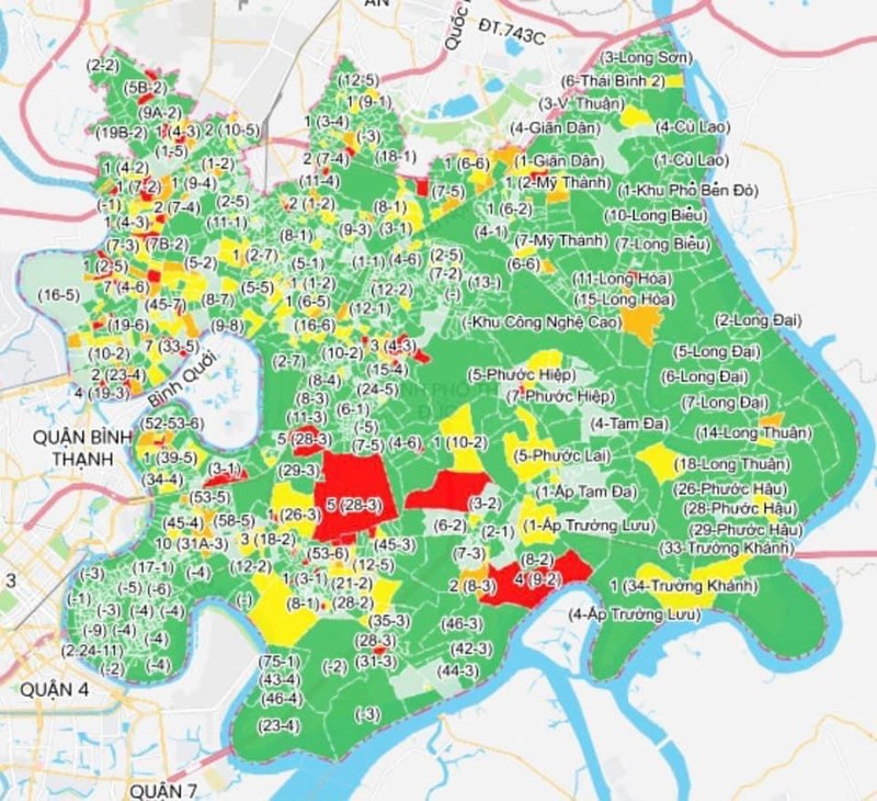 Bản đồ vùng xanh Thành phố Hồ Chí Minh