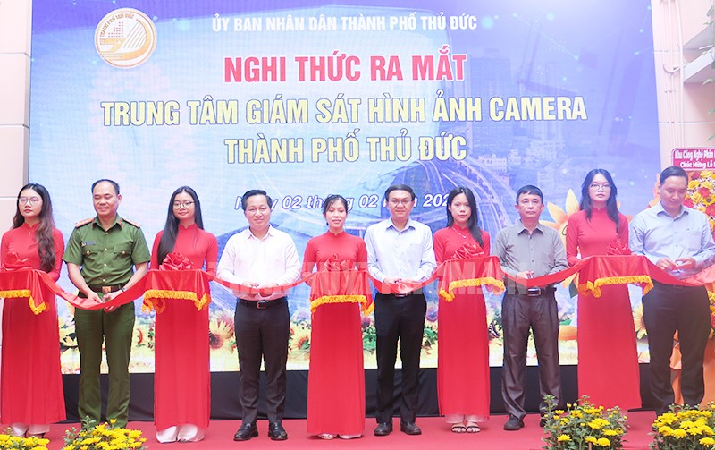 Trung tâm giám sát hình ảnh camera TP Thủ Đức vận hành an ninh đô thị