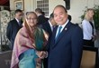 Thủ tướng Nguyễn Xuân Phúc gặp Thủ tướng Bangladesh Sheikh Hasina. (Ảnh: TTXVN)