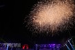 Pháo hoa chào mừng khai mạc Lễ hội Đền Hùng 2019. (Ảnh: TTXVN)