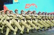 Khối nữ Cảnh sát giao thông tiến qua lễ đài