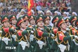 Các khối của Lực lượng Quân đội nhân dân Việt Nam tham gia Tổng duyệt. (Ảnh: TTXVN)