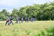 Vận động lên vị trí đánh thuốc nổ.